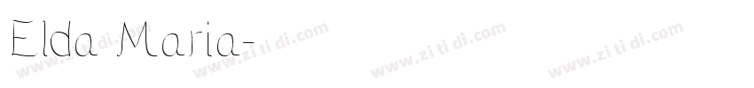 Elda Maria字体转换